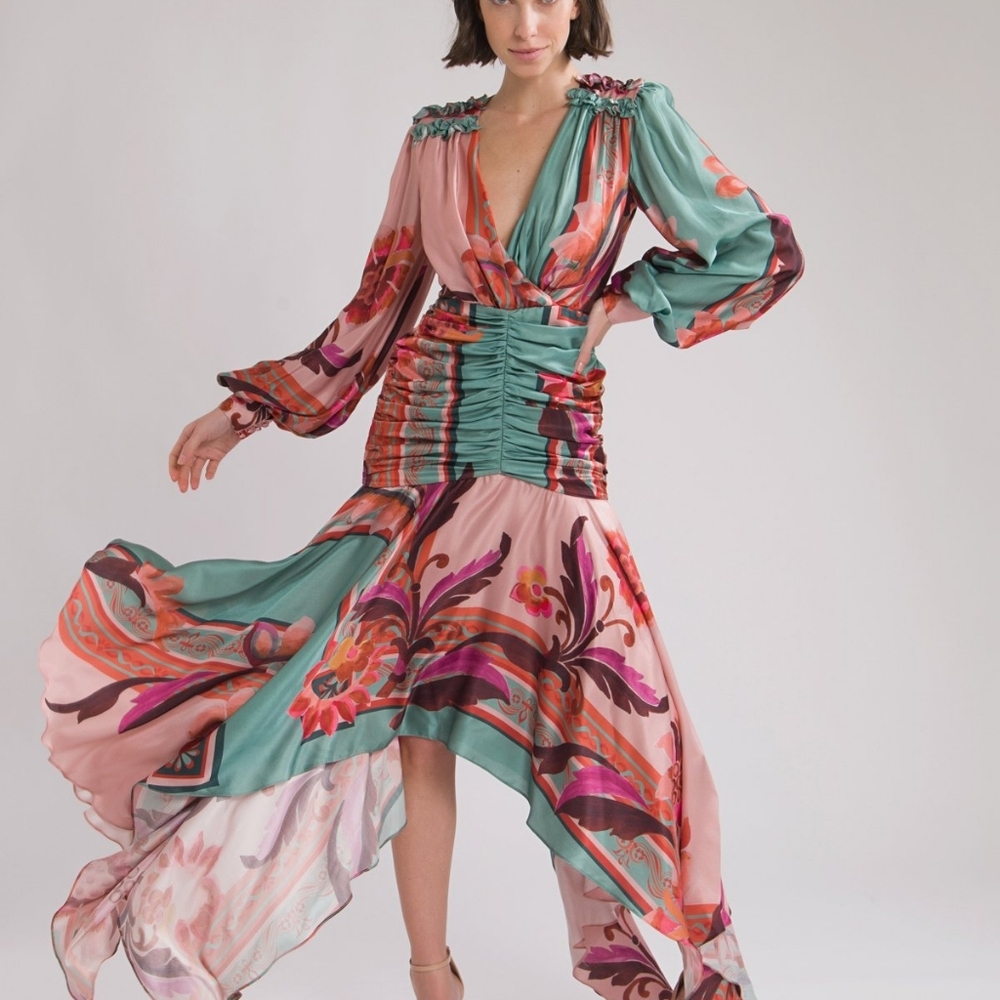 PatBo Plunge Maxi Dress